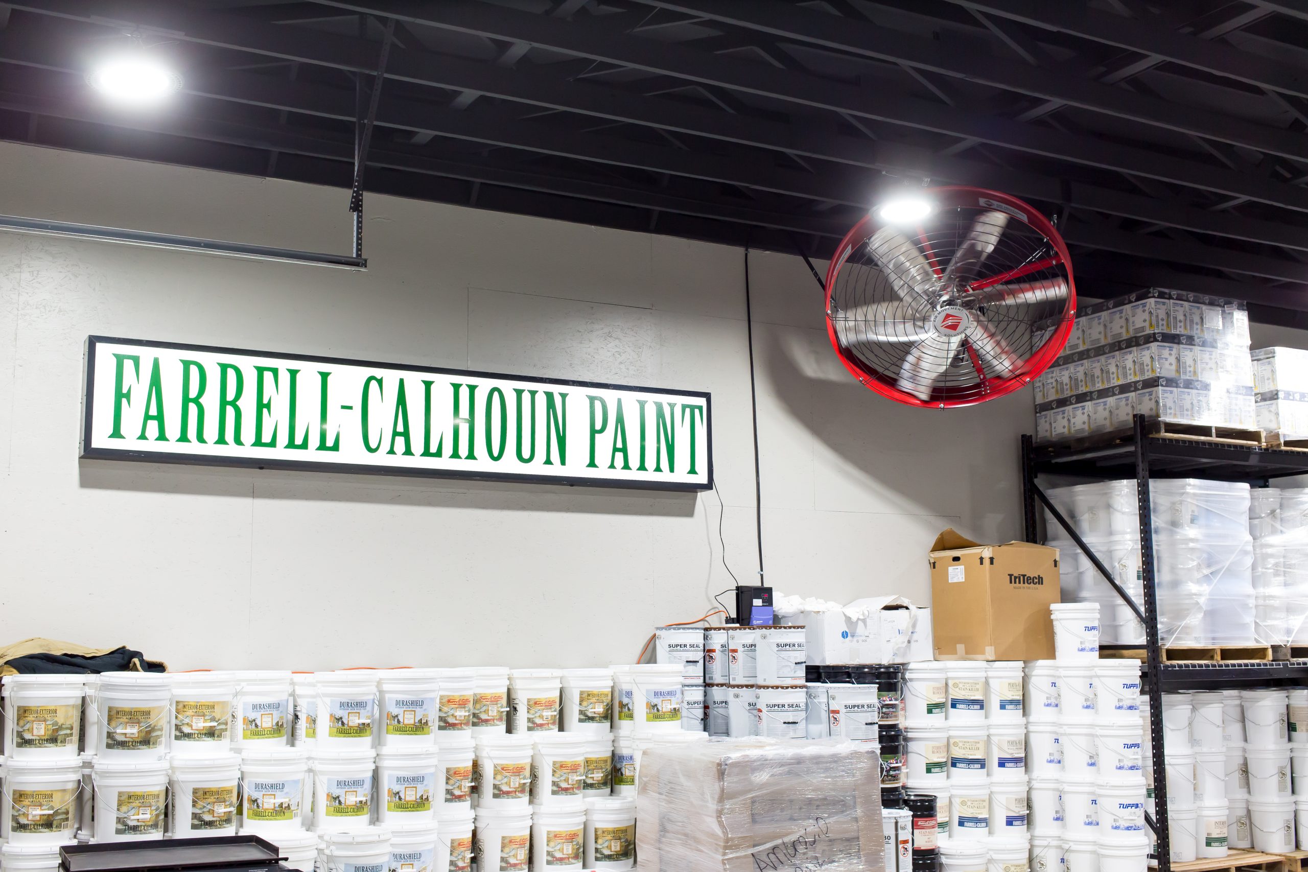 Warehouse industrial fans