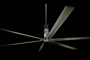 MacroAir AirLegacy gearbox-driven HVLS ceiling fan