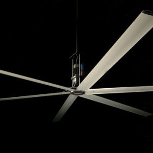 MacroAir AirVolution gearbox-driven HVLS ceiling fan