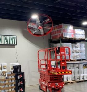 Optimal Fan Placement in a Warehouse
